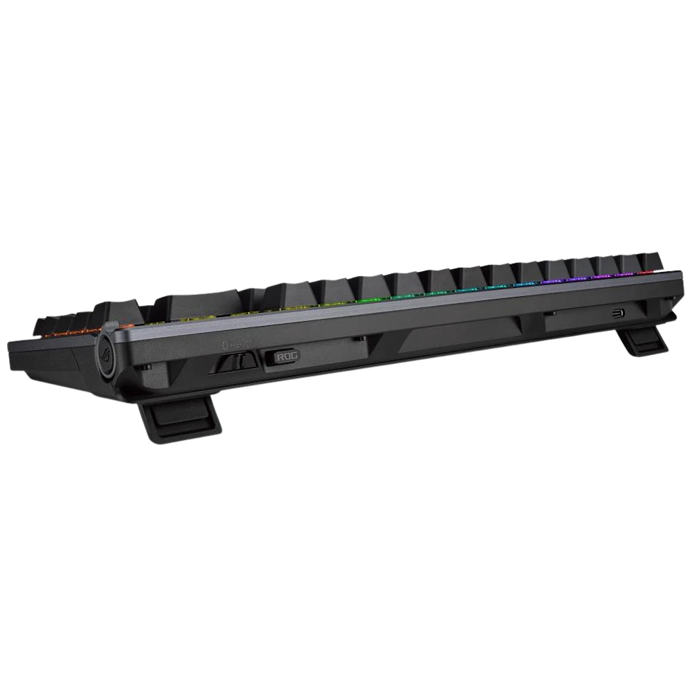 A large main feature product image of ASUS ROG Azoth 75% Wireless Custom Mechanical Gaming Keyboard - ROG NX Storm Switch (Black)