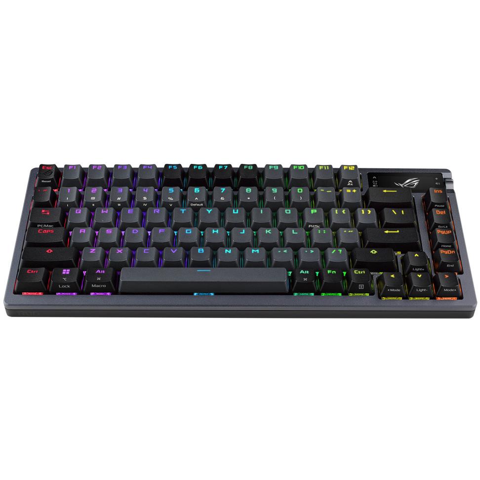 A large main feature product image of ASUS ROG Azoth 75% Wireless Custom Mechanical Gaming Keyboard - ROG NX Storm  Switch (Black)