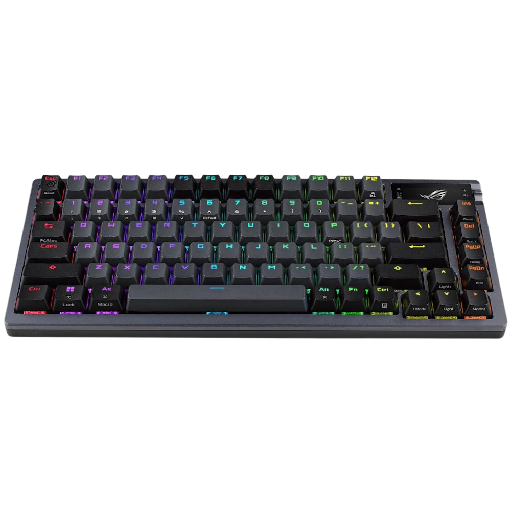A large main feature product image of ASUS ROG Azoth 75% Wireless Custom Mechanical Gaming Keyboard - ROG NX Storm Switch (Black)
