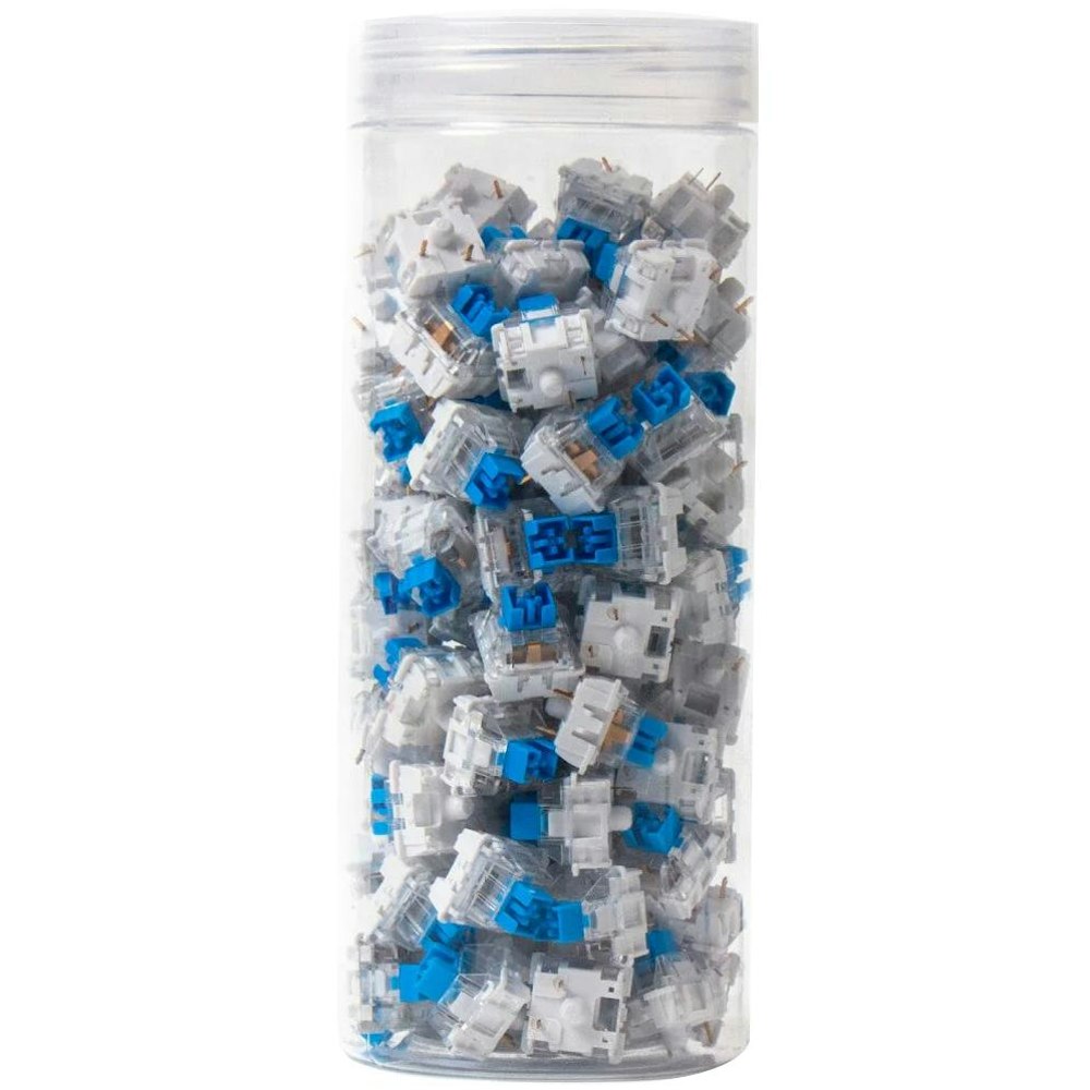 A large main feature product image of Keychron K Pro Blue - 60g Clicky Switch Set (110pcs)