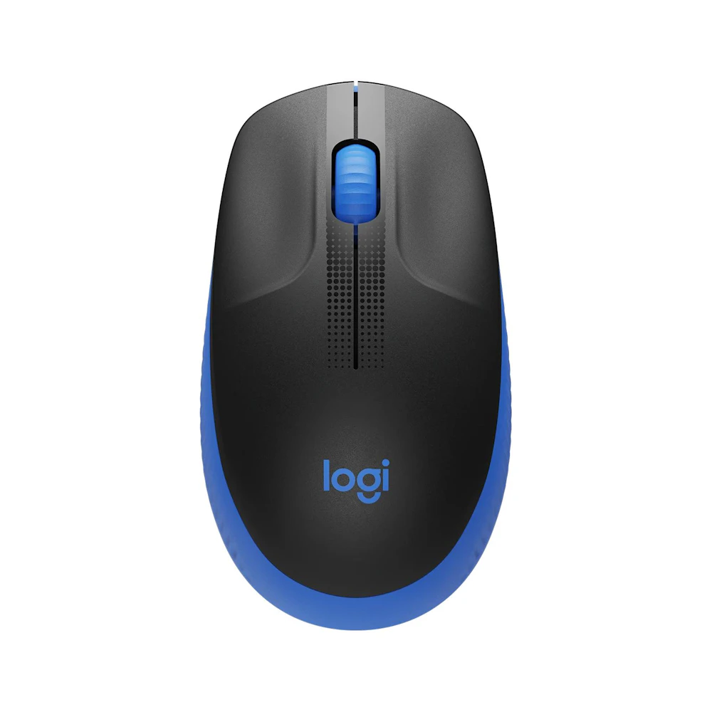 Logitech M190 Full-Size Wireless Mouse (Blue)
