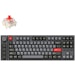 A product image of Keychron Lemokey L3 QMK/VIA Wireless Custom Mechanical Keyboard - Carbon Black (Gateron Jupiter Red)