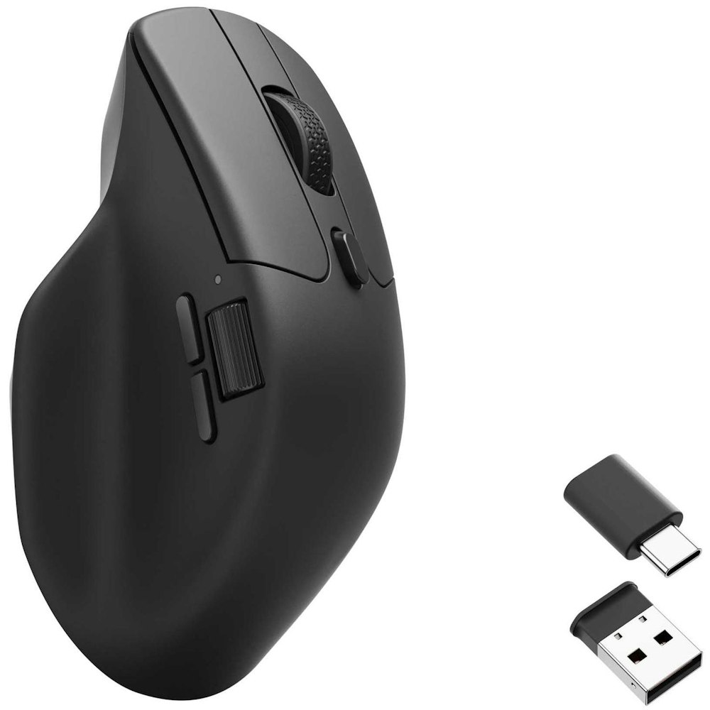 A large main feature product image of Keychron M6 Wireless Mouse - Black