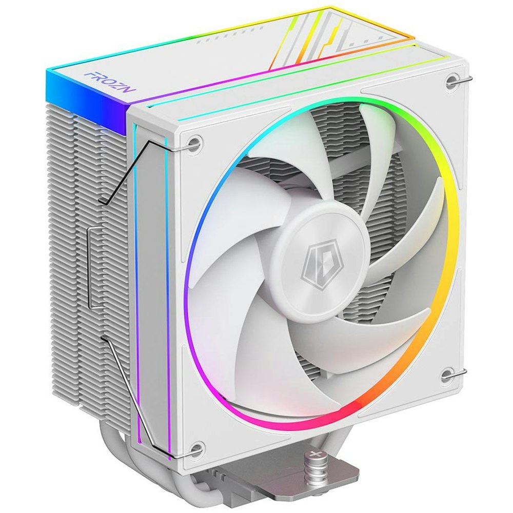 A large main feature product image of ID-COOLING FROZN A410 ARGB CPU Cooler - White