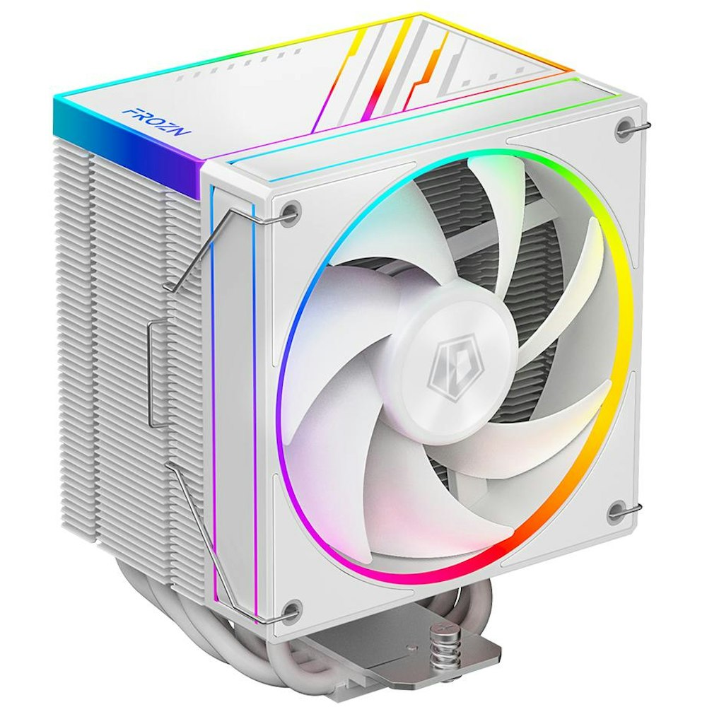 A large main feature product image of ID-COOLING FROZN A610 ARGB CPU Cooler - White
