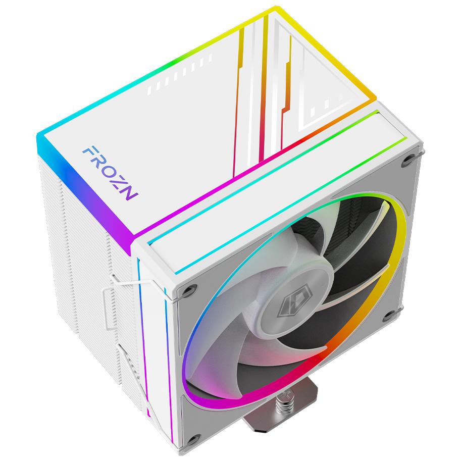 A large main feature product image of ID-COOLING FROZN A610 ARGB CPU Cooler (White)