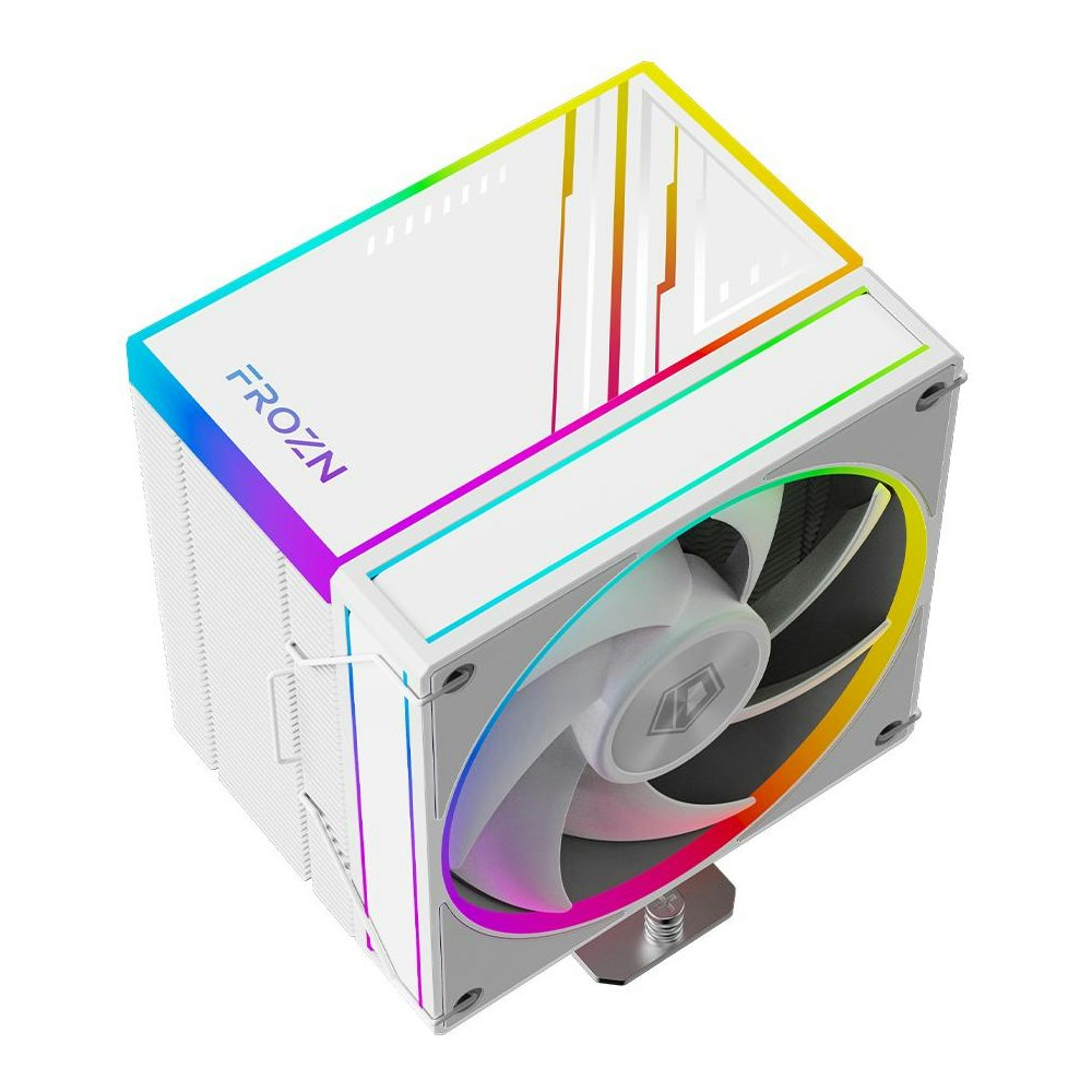 A large main feature product image of ID-COOLING FROZN A610 ARGB CPU Cooler - White