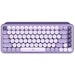 A product image of Logitech POP Keys Wireless Mechanical Emoji Keyboard - Cosmos Lavender