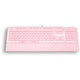 A small tile product image of Fantech Mechanical Keyboard White Backlit with Wrist Rest - Sakura Pink - Red Switch