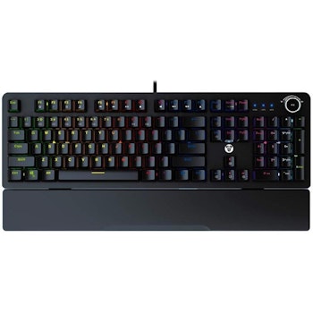 Product image of Fantech Mechanical Keyboard RGB Backlit with Wrist Rest - Black - Red Switch - Click for product page of Fantech Mechanical Keyboard RGB Backlit with Wrist Rest - Black - Red Switch