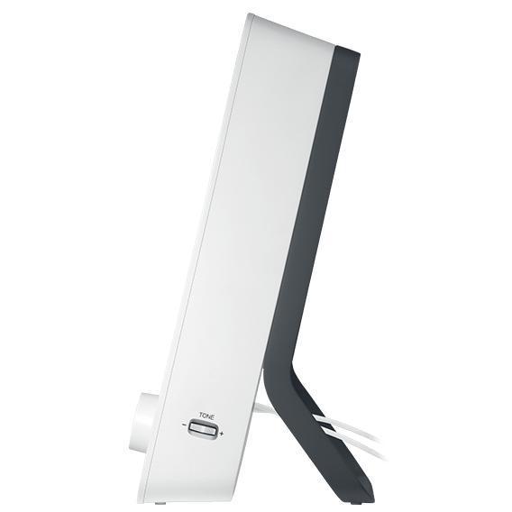 A large main feature product image of Logitech Z200 Multimedia Speakers - Snow White