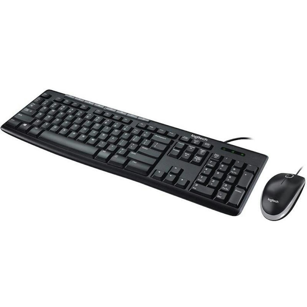 A large main feature product image of Logitech Media Combo MK200