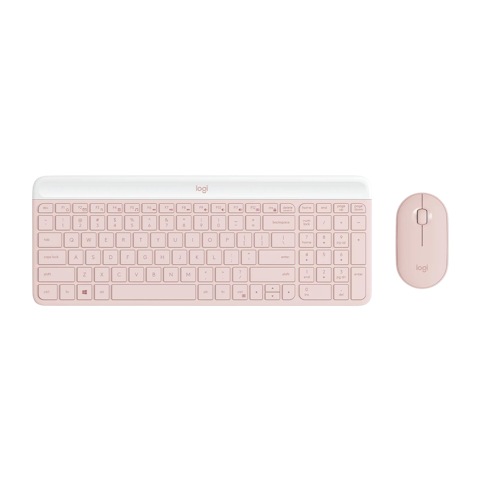 Logitech MK470 Slim Wireless Keyboard and Mouse - Rose
