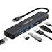 A product image of Simplecom USB-C SuperSpeed 6-in-1 Multiport Adapter Docking Station