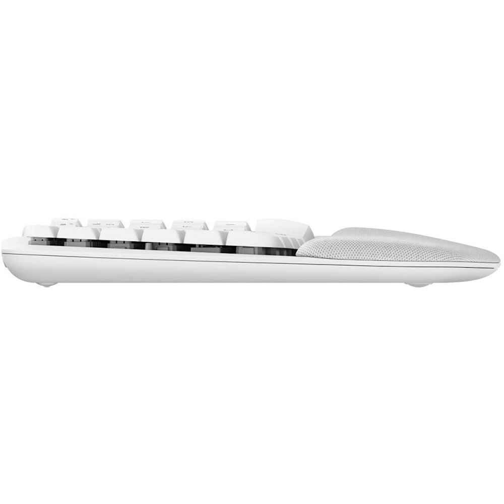 A large main feature product image of Logitech Wave Keys Wireless Ergonomic Keyboard - Off White