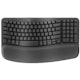 A small tile product image of Logitech Wave Keys Wireless Ergonomic Keyboard - Graphite