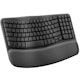 A small tile product image of Logitech Wave Keys Wireless Ergonomic Keyboard - Graphite
