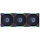 A small tile product image of Lian Li UNI FAN TL120 LCD - 120mm Modular LCP Fan 3-Pack w/ Controller (Black)