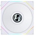 A product image of Lian Li UNI Fan TL LCD 140 140mm Fan Single Pack - White