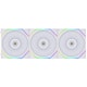 A small tile product image of Lian Li UNI Fan TL 120 120mm Fan Triple Pack - White (Controller Included)