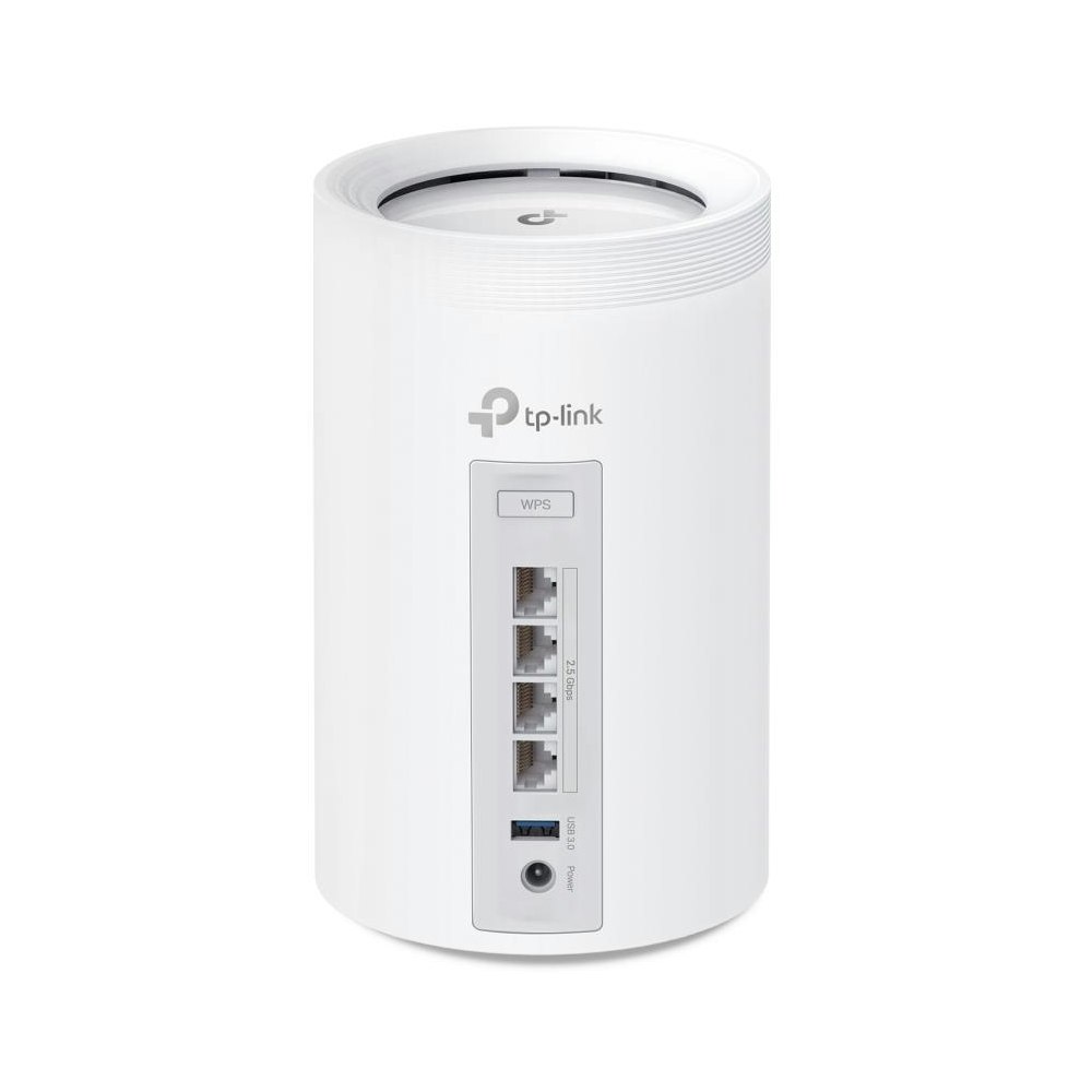 A large main feature product image of TP-Link Deco BE65 - BE11000 Wi-Fi 7 Tri-Band Mesh System (3 Pack)