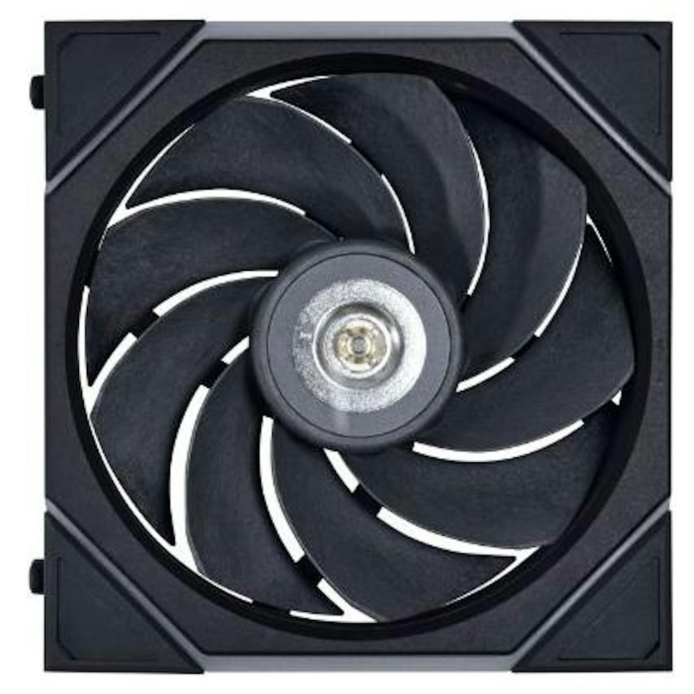 A large main feature product image of Lian Li UNI Fan TL 120 Reverse Blade 120mm Fan Single Pack - Black