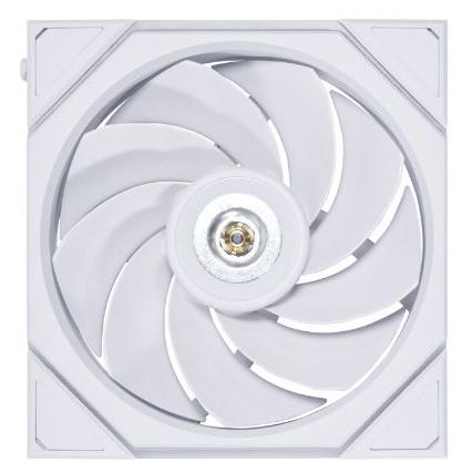 A large main feature product image of Lian Li UNI FAN TL120 - 120mm Reverse Blade Modular LCP Fan (White)