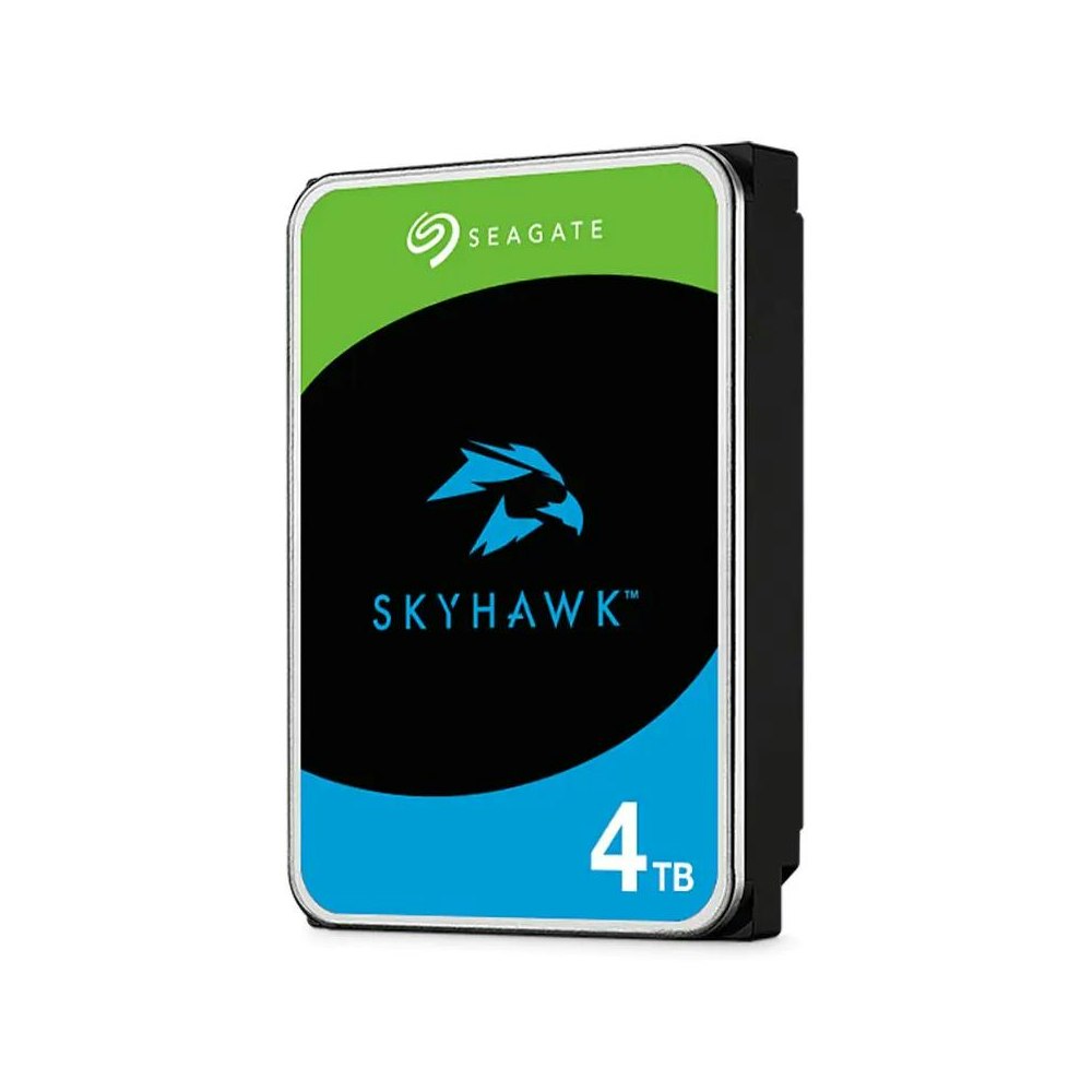 A large main feature product image of Seagate SkyHawk 3.5" Surveillance HDD - 4TB 256MB