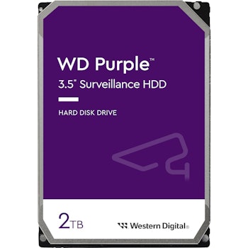 Product image of WD Purple 3.5" Surveillance HDD - 2TB 64MB - Click for product page of WD Purple 3.5" Surveillance HDD - 2TB 64MB