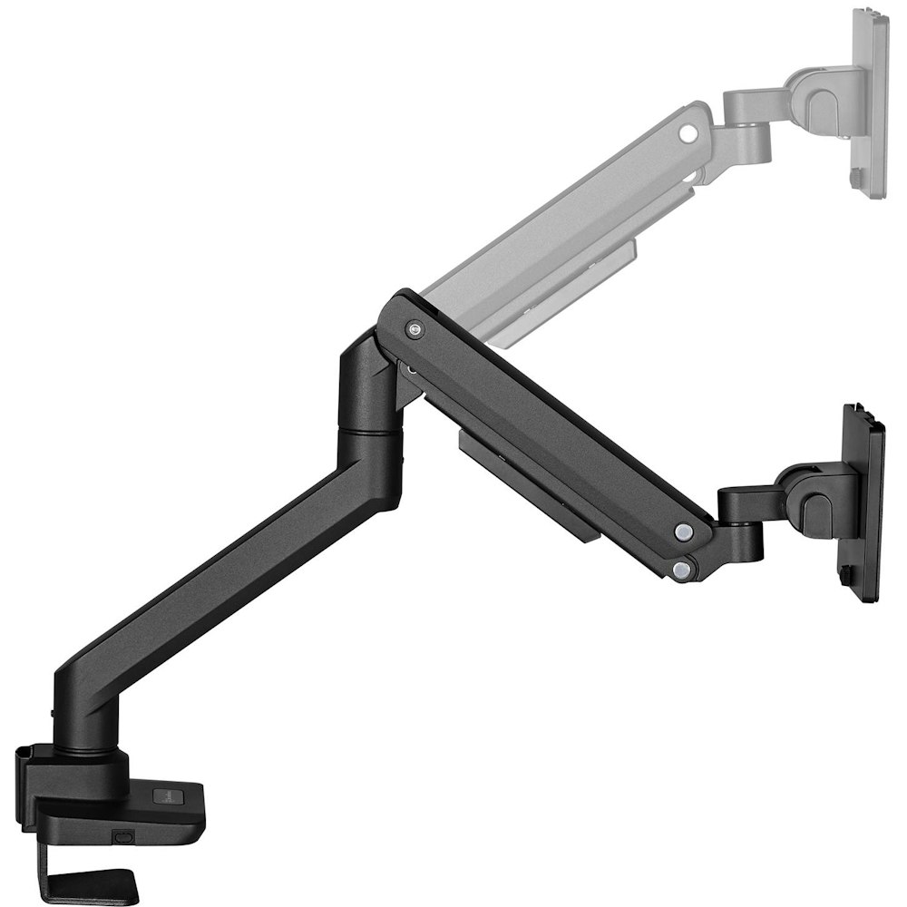 A large main feature product image of SilverStone ARM14 Single Monitor Arm - Black