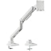 A product image of SilverStone ARM14 Single Monitor Arm - White