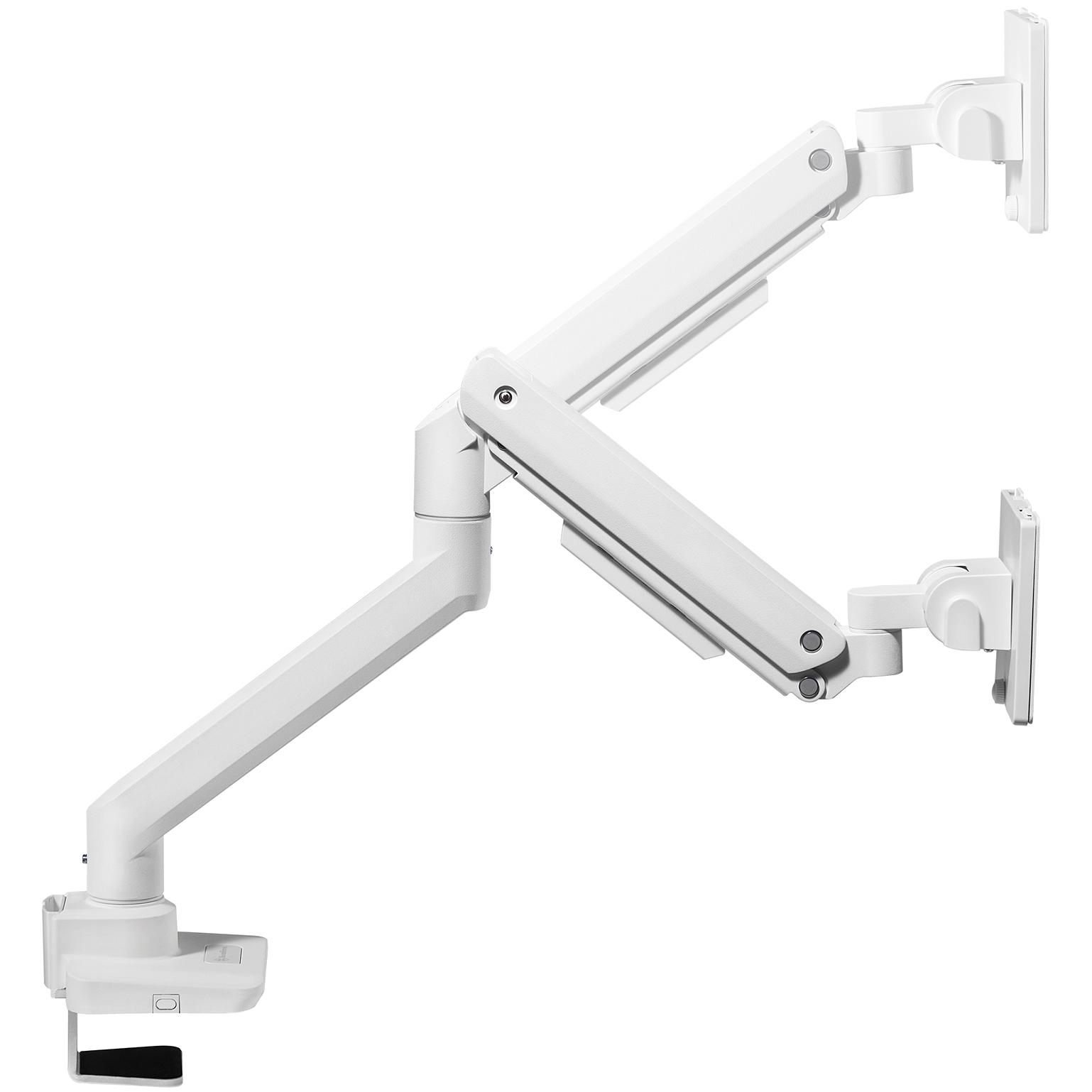 A large main feature product image of SilverStone ARM14 Single Monitor Arm - White