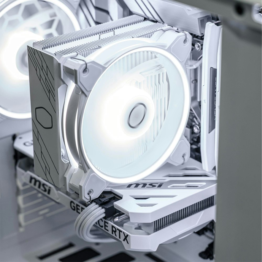 A large main feature product image of PLE Light Mode RTX 4060 Prebuilt Ready To Go Gaming PC