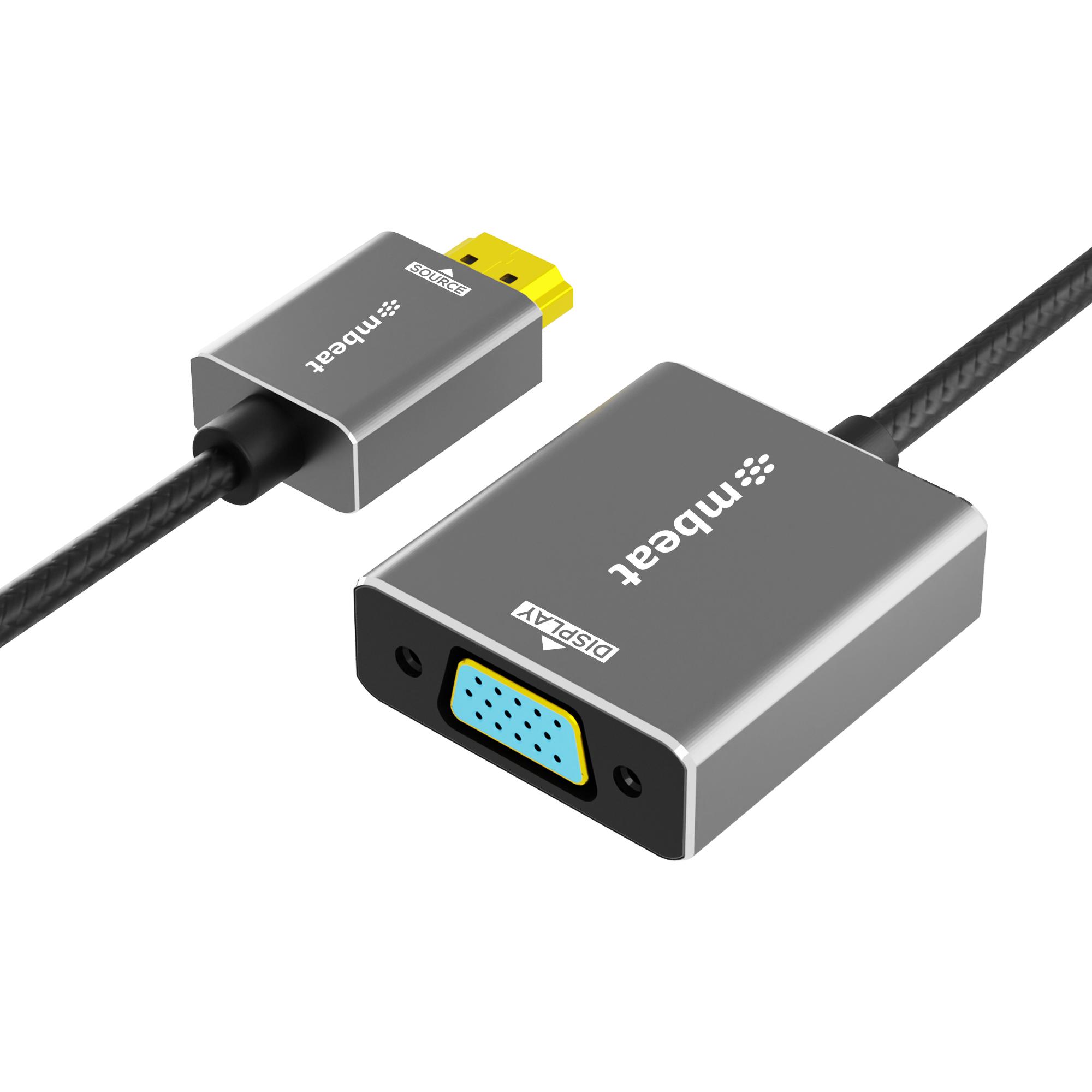 A large main feature product image of mbeat Tough Link HDMI to VGA Adapter