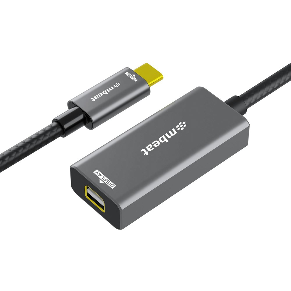 A large main feature product image of mbeat Tough Link USB-C to Mini DisplayPort Adapter