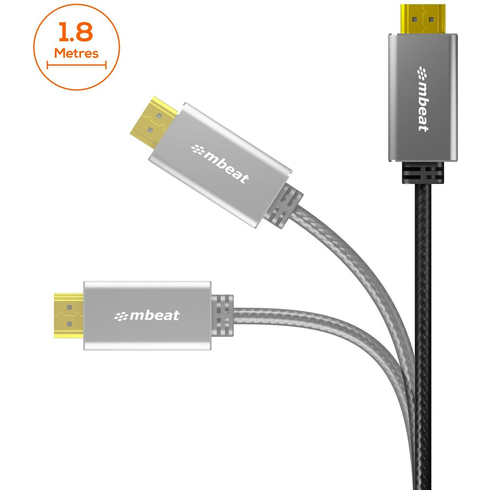 A large main feature product image of mbeat Tough Link HDMI to DVI Cable - 1.8m