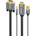 A product image of mbeat Tough Link HDMI to VGA Cable with USB Power & 3.5mm Audio - 1.8m 