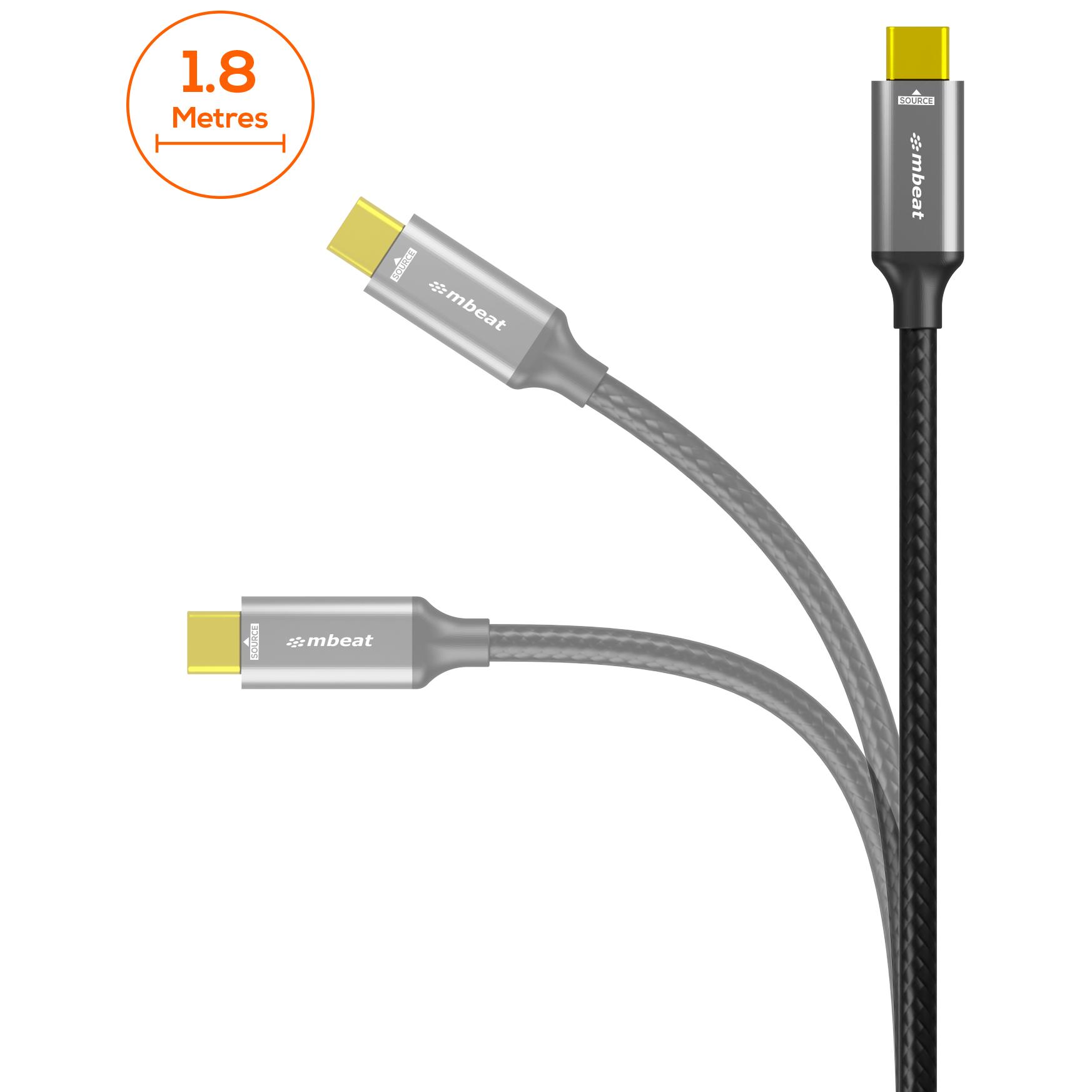 A large main feature product image of mbeat Tough Link 8K USB Type-C to HDMI Cable - 1.8m 