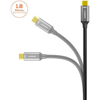 Product image of mbeat Tough Link 8K USB-C to DisplayPort Cable - 1.8m - Click for product page of mbeat Tough Link 8K USB-C to DisplayPort Cable - 1.8m