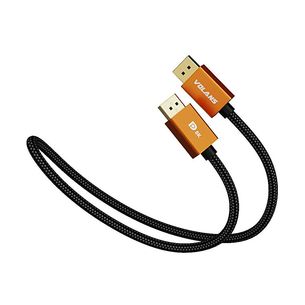 A large main feature product image of Volans Ultra 8K DP to DP Cable V1.4 - 3m