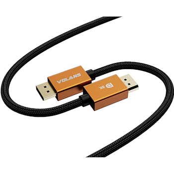 Product image of Volans Ultra 8K DP to DP Cable V1.4 - 2m - Click for product page of Volans Ultra 8K DP to DP Cable V1.4 - 2m
