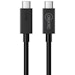 A product image of Cruxtec USB4 USB-C Full-Feature Coaxial Cable ( 240W, 40Gpbs, 8K@60Hz ) - 1m