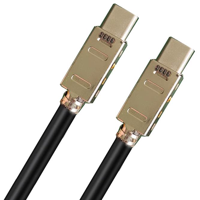 A large main feature product image of Cruxtec USB4 USB Type-C Full-Feature Coaxial Cable (240W, 40Gpbs, 8K@60Hz) - 1m