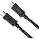 A small tile product image of Cruxtec USB4 USB-C Full-Feature Coaxial Cable ( 240W, 40Gpbs, 8K@60Hz ) - 2m