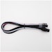 A product image of GamerChief Elite Series 8-Pin PCIe 30cm Sleeved Extension Cable (Hot Pink/White) - Black Connector