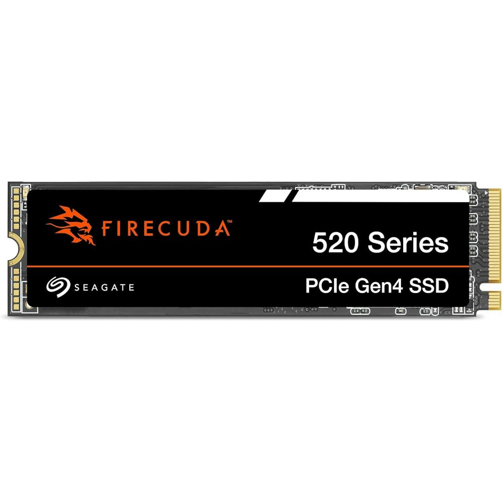 A large main feature product image of Seagate FireCuda 520 PCIe Gen4 NVMe M.2 SSD - 2TB