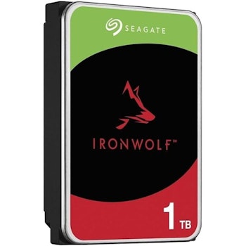Product image of Seagate IronWolf 3.5" NAS HDD - 1TB 256MB - Click for product page of Seagate IronWolf 3.5" NAS HDD - 1TB 256MB