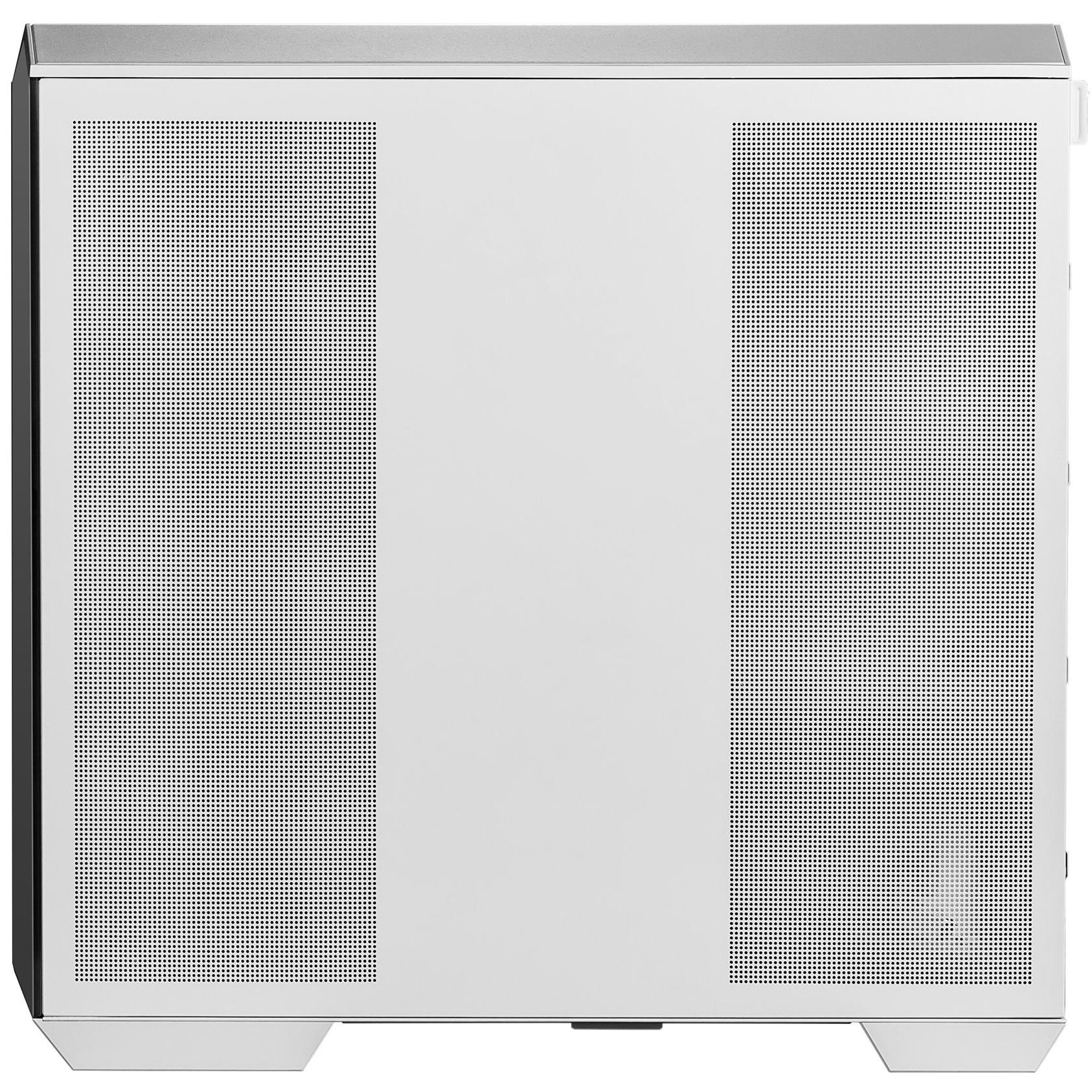A large main feature product image of MSI MAG PANO M100R PZ mATX Tower Case - White