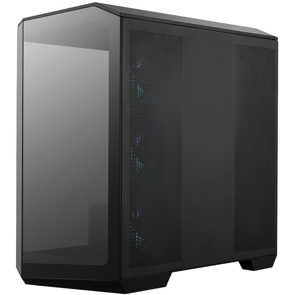 A large main feature product image of MSI MAG PANO M100R PZ mATX Tower Case - Black