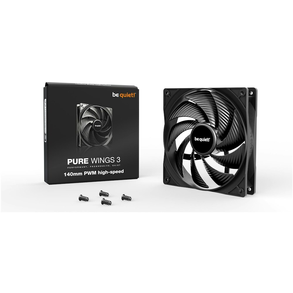 A large main feature product image of be quiet! PURE WINGS 3 140mm PWM High-Speed Fan - Black